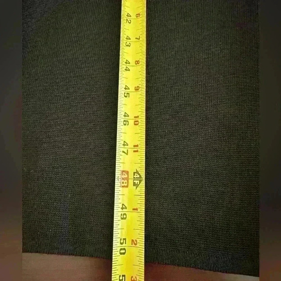 Classics Entier Women's Sz M Black Button-Front Midi Shirtdress Merino Wool Goth - Picture 8 of 12